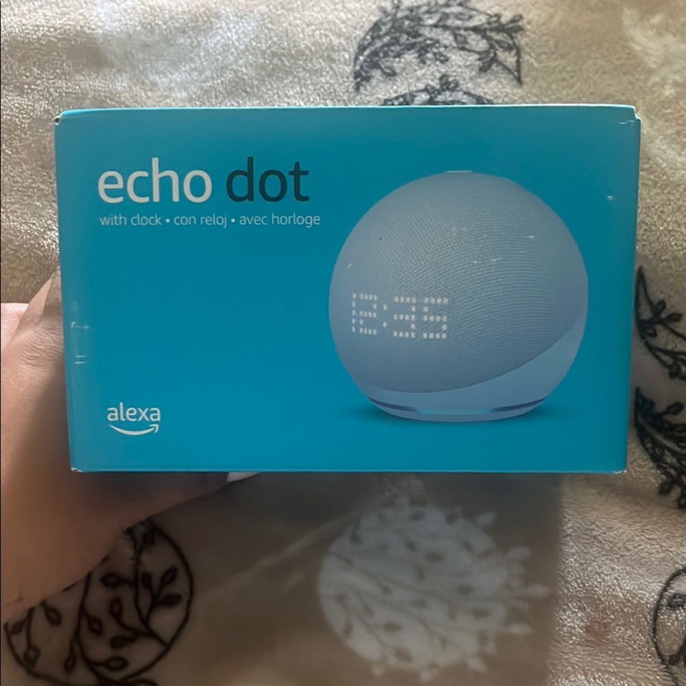 Echo Dot with Clock - Blue